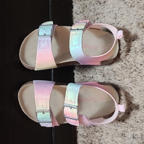 NWOT Glitter Sandals - Picture 3 of 6